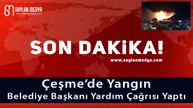 Çeşme'de Yangın