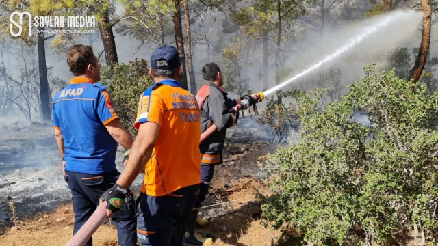 Yakut, Gülnar’daki orman yangını söndürme çalışmalarına destek verdi