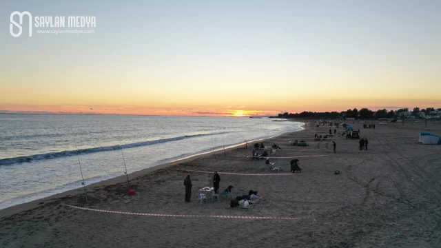 4. Akdeniz Surf Casting turnuvası yapıldı