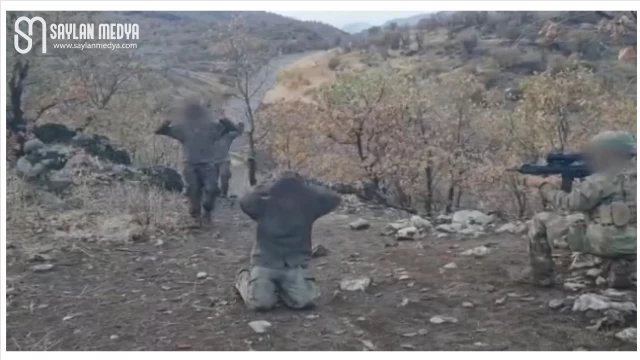 Teröristler böyle teslim oldu