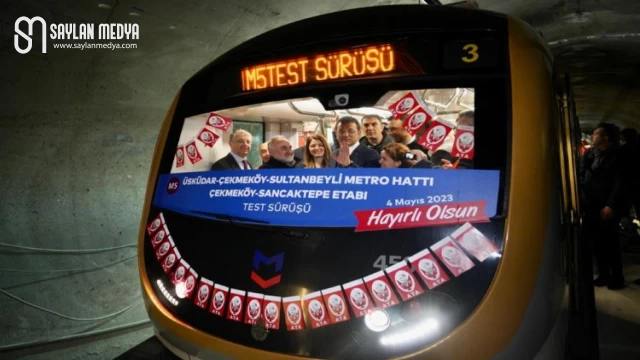 İstanbul’da bitme aşamasındaki metro test sürüşünde