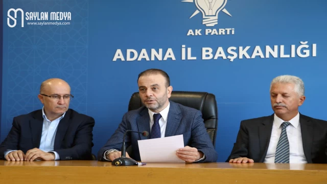 Adana Ak Parti'den, İsrail’in Gazze Şeridi’ne Yönelik Ablukası ve Saldırılarına İlişkin Açıklama