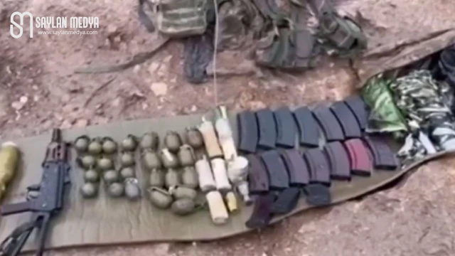 Pençe Kilit’te çok sayıda silah ve mühimmata el konuldu