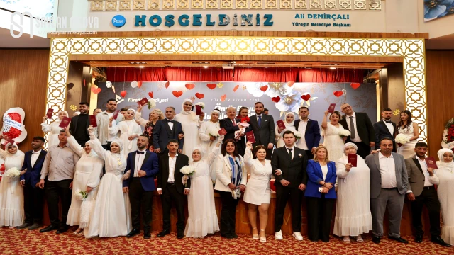 Yüreğir Belediyesi, Türk Medeni Kanunu’nun 99. yılında toplu nikah töreni düzenledi