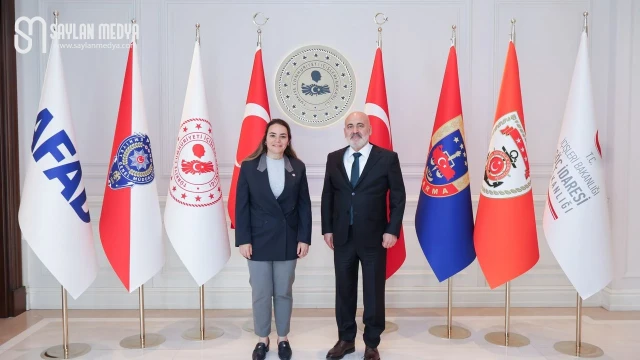 Ayyüce Türkeş Taş, Mehmet Sağlam’ı makamında ziyaret etti