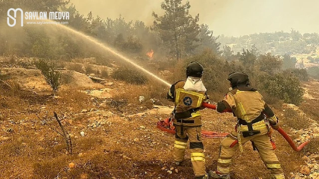 Akkuyu NGS itfaiye birimi, Mersin'de yangın söndürme çalışmalarına destek verdi