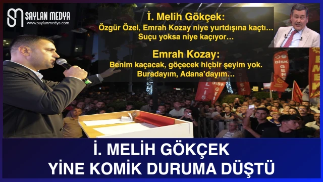 İ. Melih Gökçek, yine komik duruma düştü