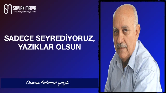 Sadece seyrediyoruz, yazıklar olsun