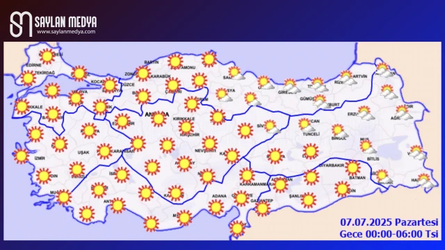 Türkiye'de bugün hava nasıl olacak... ADANA 36°C