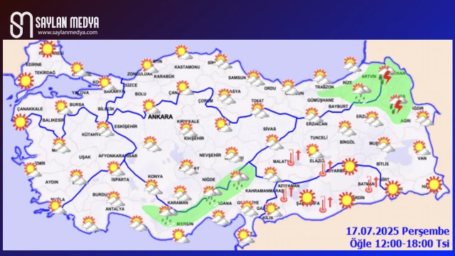 Türkiye'de bugün hava nasıl olacak... ADANA 37°C