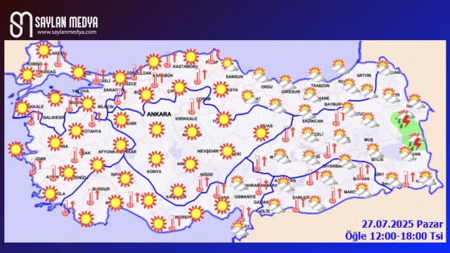 Türkiye'de bugün hava nasıl olacak... ADANA 38°C