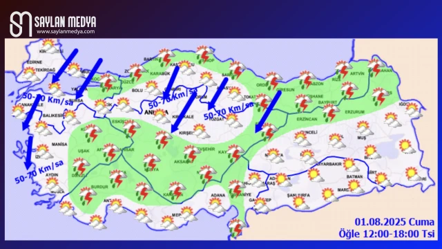 Türkiye'de bugün hava nasıl olacak... ADANA 32°C