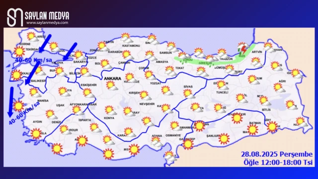 Türkiye'de bugün hava nasıl olacak... ADANA 36°C