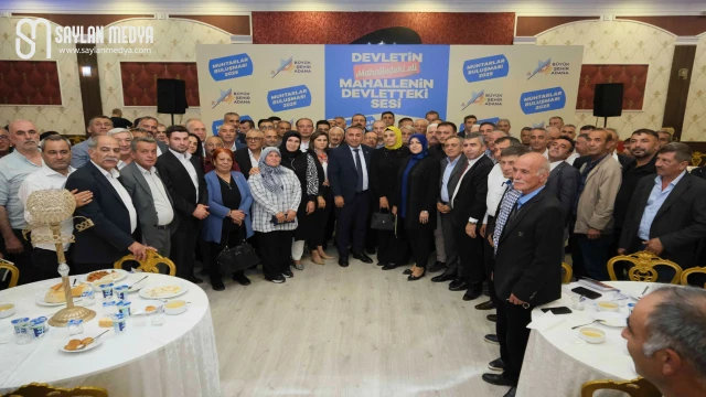 Güngör Geçer; Kozan, Feke, Saimbeyli ve Tufanbeyli muhtarlarıyla Muhtarlar Günü'nü kutladı