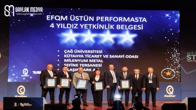 Çağ Üniversitesi’ne EFQM’den 4 Yıldızlı Üstün Performans Belgesi