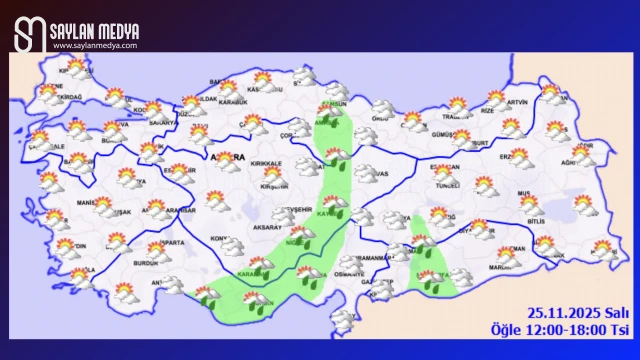 Türkiye'de bugün hava nasıl olacak... ADANA 19°C