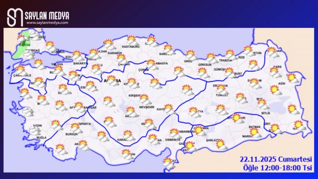 Türkiye'de bugün hava nasıl olacak... ADANA 30°C
