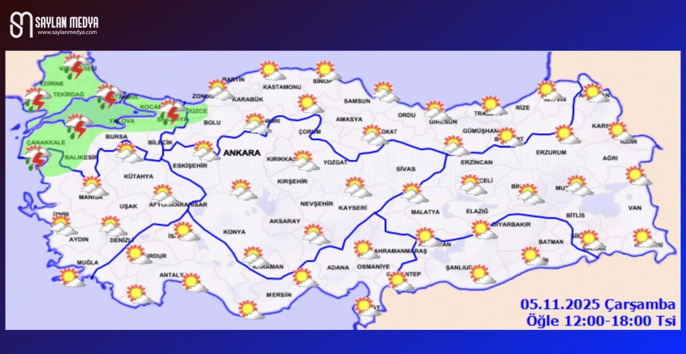 Türkiye'de bugün hava nasıl olacak... ADANA 32°C
