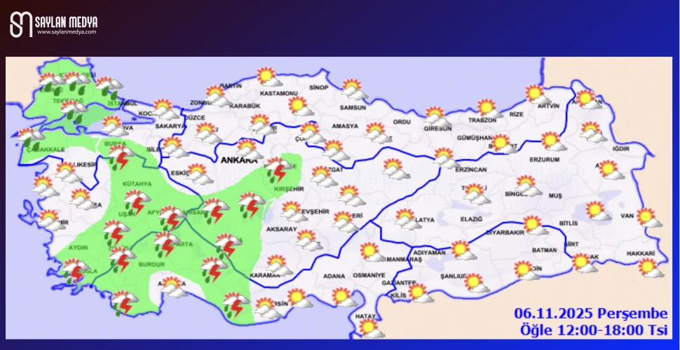 Türkiye'de bugün hava nasıl olacak... ADANA 32°C