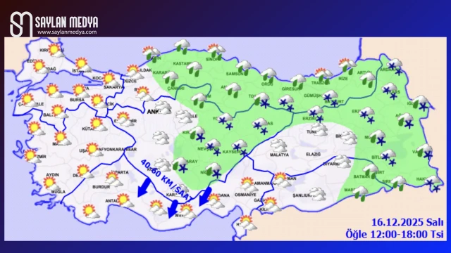 Türkiye'de bugün hava nasıl olacak... ADANA 16°C