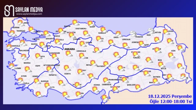 Türkiye'de bugün hava nasıl olacak... ADANA 18°C