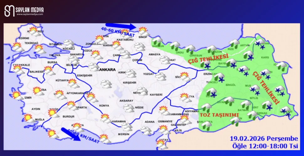 Türkiye'de bugün hava nasıl olacak... ADANA 19°C