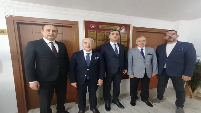 Adana Defterdarı Ahmet Balıkcı'dan Çukurova Gazeteciler Cemiyeti Başkanı Kurtul Çakın’a ziyaret