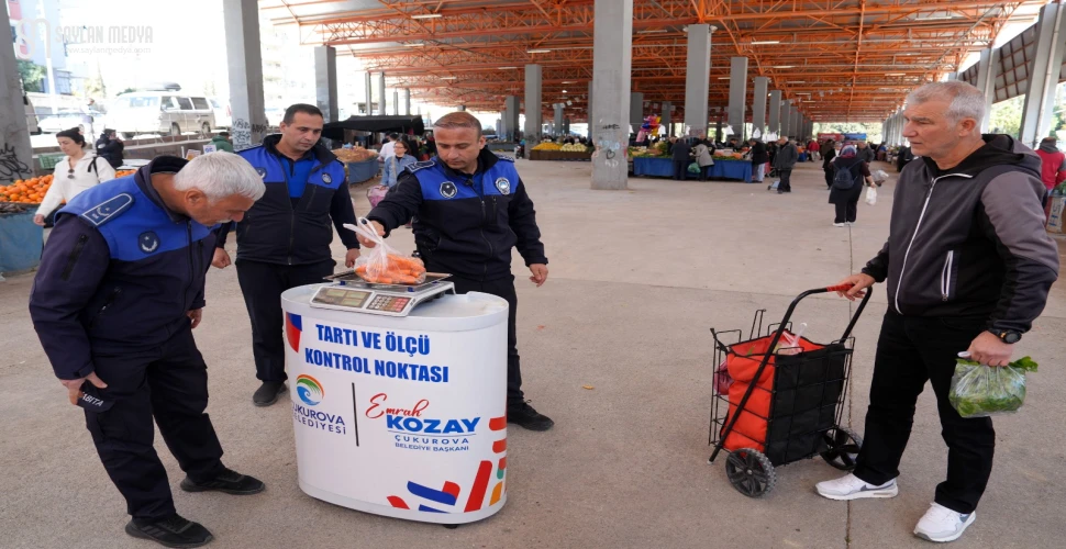 ÇUKUROVA BELEDİYESİ’NDEN PAZARLARDA SIKI DENETİM