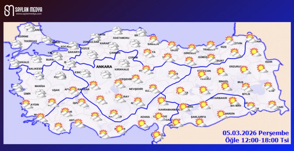 Türkiye'de bugün hava nasıl olacak... ADANA 18°C