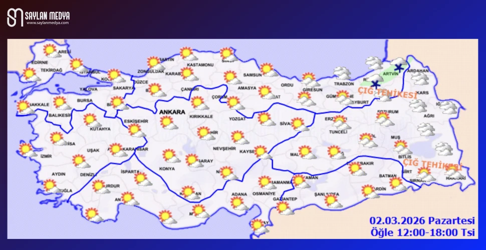 Türkiye'de bugün hava nasıl olacak... ADANA 19°C