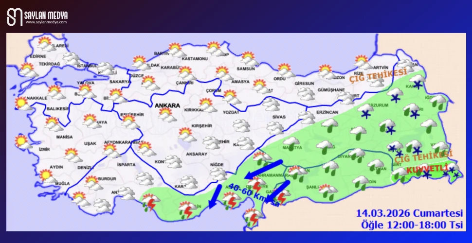 Türkiye'de bugün hava nasıl olacak... ADANA 19°C