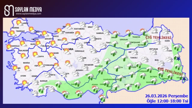 Türkiye'de bugün hava nasıl olacak... ADANA 20°C