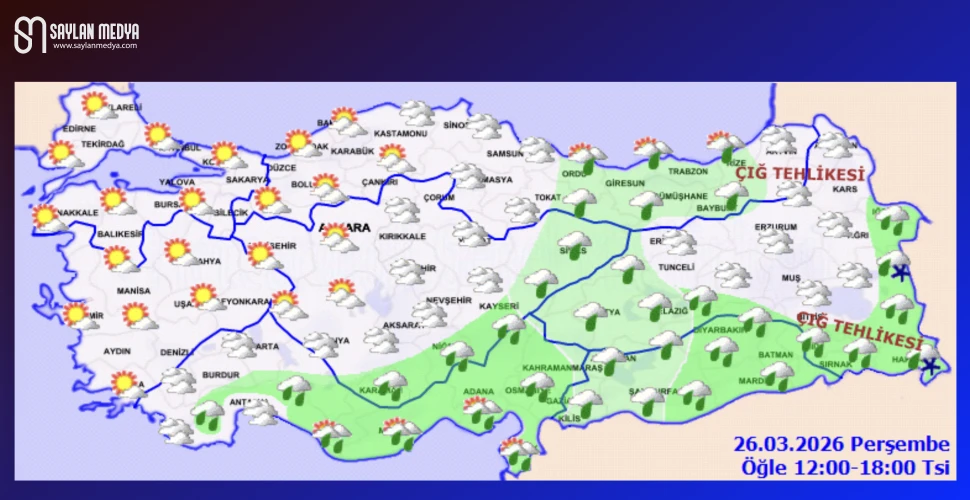 Türkiye'de bugün hava nasıl olacak... ADANA 20°C