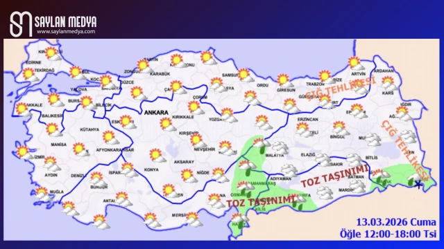 Türkiye'de bugün hava nasıl olacak... ADANA 21°C