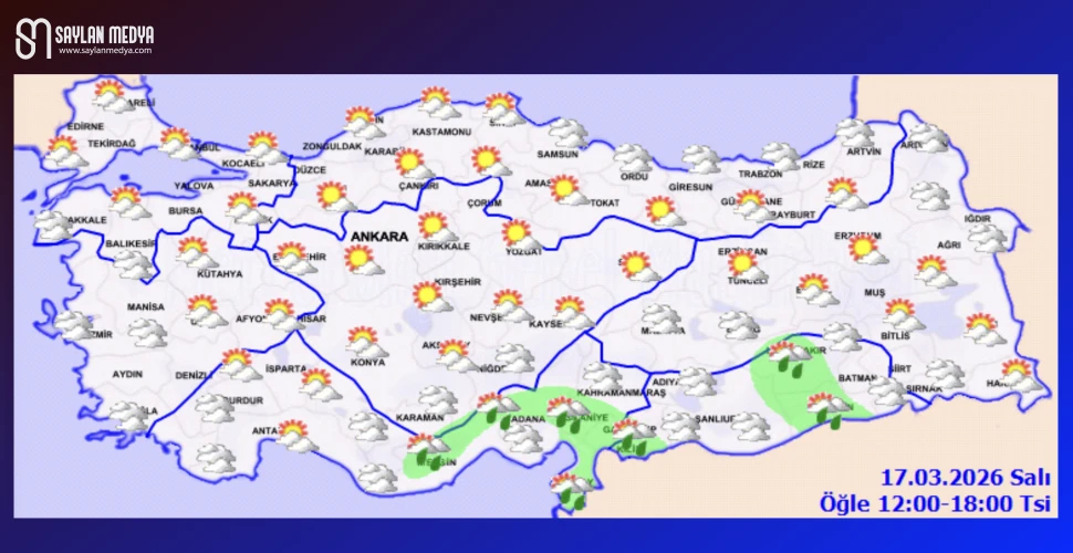 Türkiye'de bugün hava nasıl olacak... ADANA 21°C