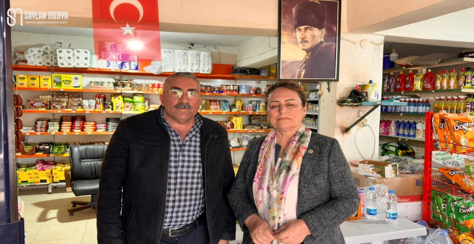 Müzeyyen Şevkin, bakkal esnaflarının derdini dinledi