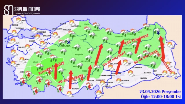 Türkiye'de bugün hava nasıl olacak... ADANA 23°C