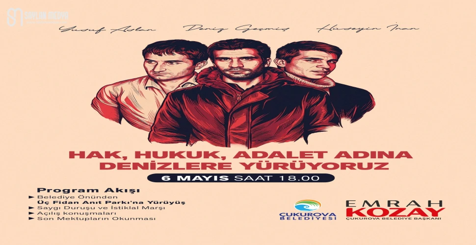 Çukurova Belediyesi'nden 6 Mayıs için yürüyüş ve anma etkinliği...