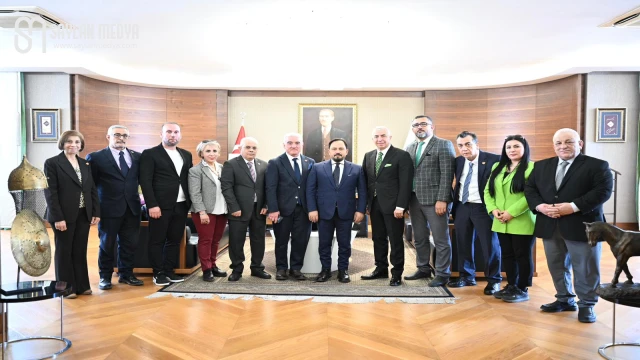 Çukurova Gazeteciler Cemiyeti'nden Bilal Uludağ'a ziyaret...