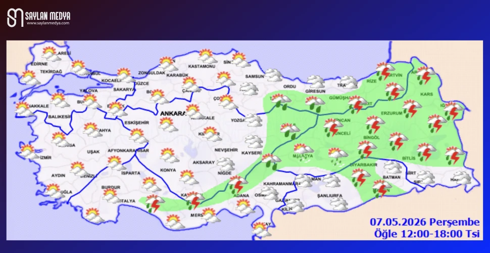 Türkiye'de bugün hava nasıl olacak... ADANA 24°C