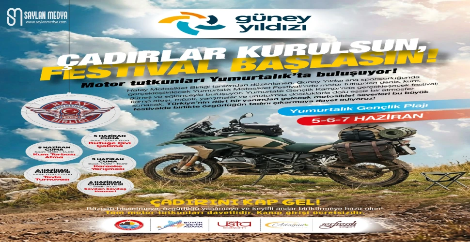 Motosiklet tutkunları güneyin yıldızı Yumurtalık’ta buluşuyor