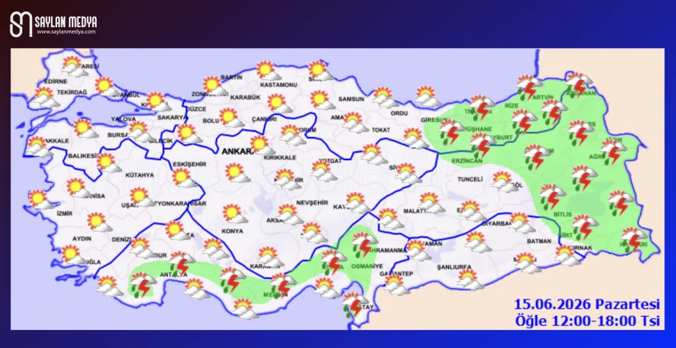 Türkiye'de bugün hava nasıl olacak... ADANA 30°C