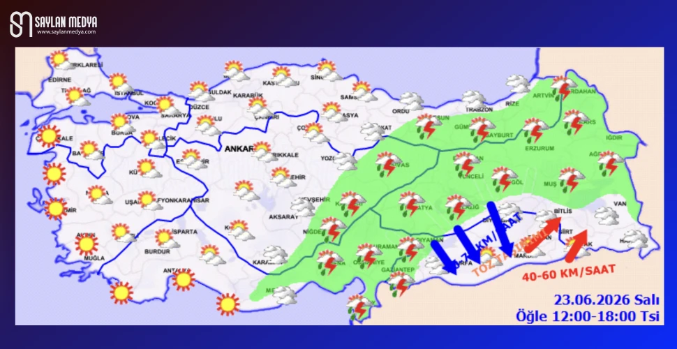 Türkiye'de bugün hava nasıl olacak... ADANA 32°C