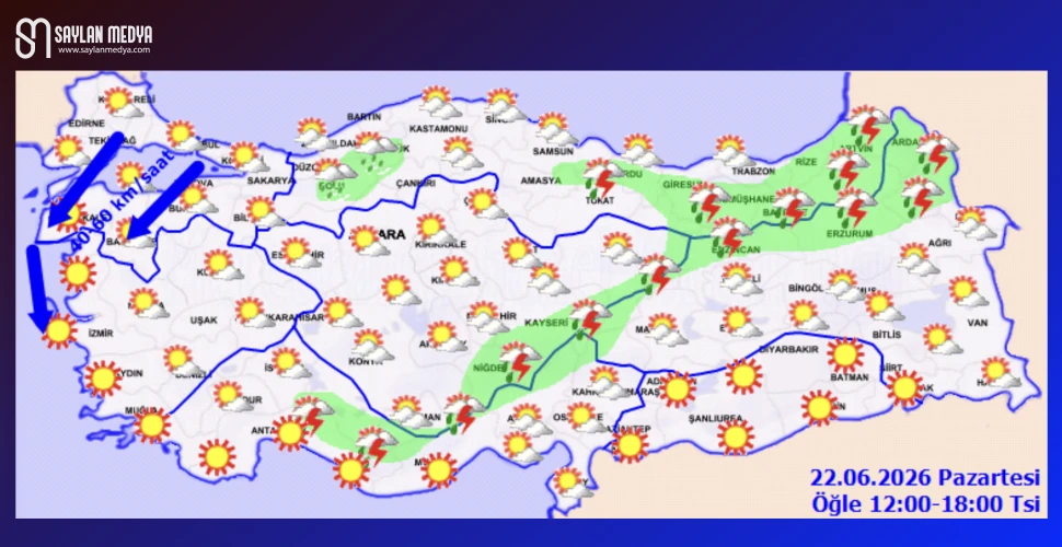 Türkiye'de bugün hava nasıl olacak... ADANA 34°C