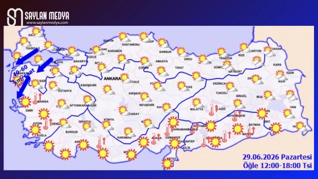 Türkiye'de bugün hava nasıl olacak... ADANA 36°C