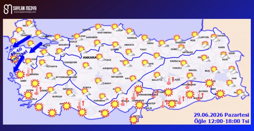 Türkiye'de bugün hava nasıl olacak... ADANA 36°C