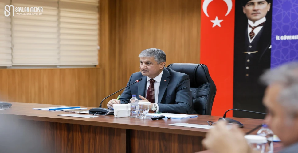 Vali Mustafa Yavuz güvenlik ve asayiş çalışmalarını değerlendirildi