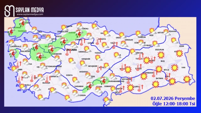 Türkiye'de bugün hava nasıl olacak... ADANA 33°C