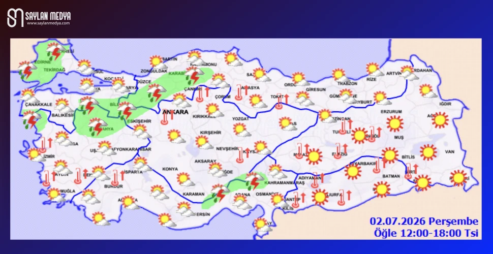 Türkiye'de bugün hava nasıl olacak... ADANA 33°C