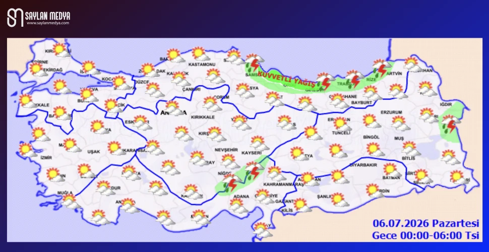 Türkiye'de bugün hava nasıl olacak... ADANA 33°C